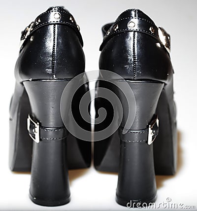 High heeled fetish shoes Stock Photo
