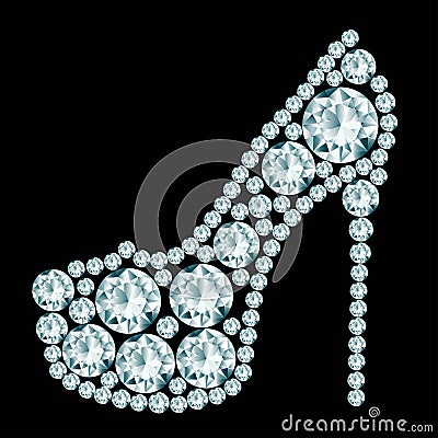 High heels shoe Vector Illustration