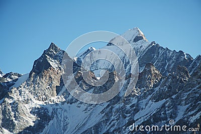 High Himalayan mountain Stock Photo