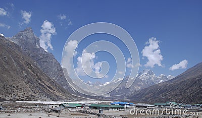 High Himalayan Village Stock Photo