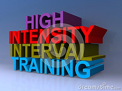 High intensity interval training Stock Photo