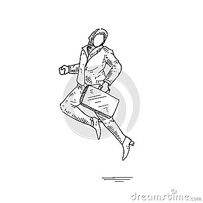 Jumping part 4 (6) Vector Illustration