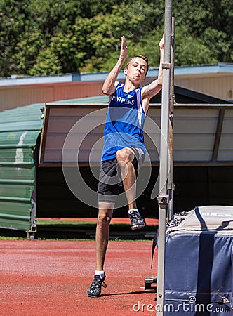 High Jumper Editorial Stock Photo