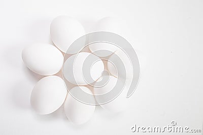 HIgh key Eggs for bloggers ect Stock Photo