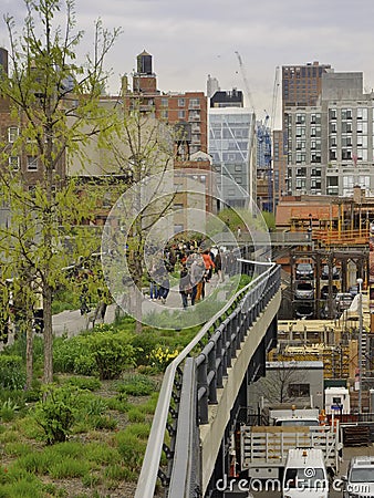 High Line, Chelsea, New York City Editorial Stock Photo