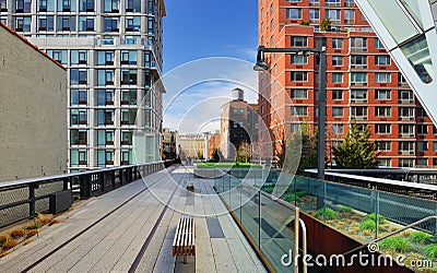 High Line New York City Stock Photo