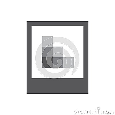 High or low res image icon - for UI or UX Vector Illustration