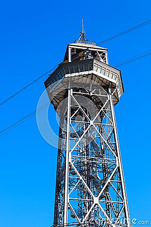 High metal tower Stock Photo