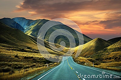 High mountain , New Zealand Stock Photo