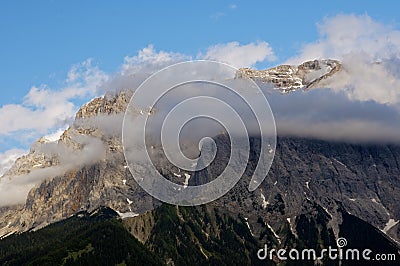 High mountain peak Stock Photo