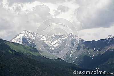 High mountain view Stock Photo