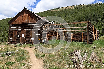 Independence Ghost Town, Colorado Editorial Stock Photo