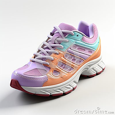 High-performance and stylish breathable mesh running shoes for summer Stock Photo