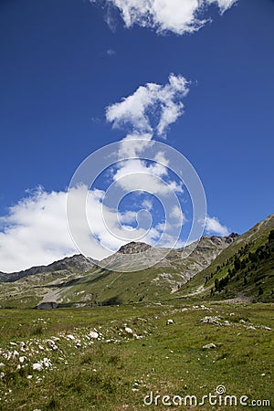 High plateau in the alps Stock Photo