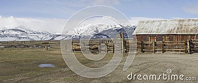 High Prairie Cattle Ranch Stock Photo