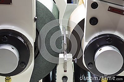 high precision centerless grinding CNC machine Stock Photo