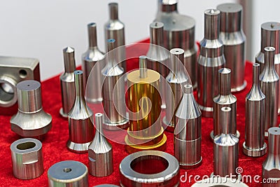 High precision maching and coating part for mold and die industr Stock Photo