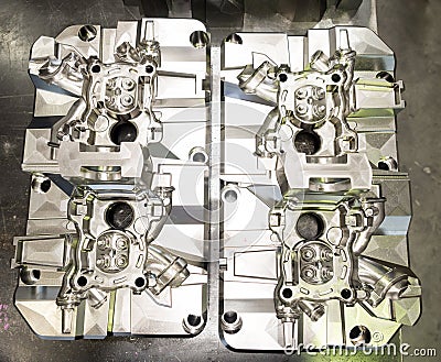 High precision mold and die manufacture for automotive and aero Stock Photo