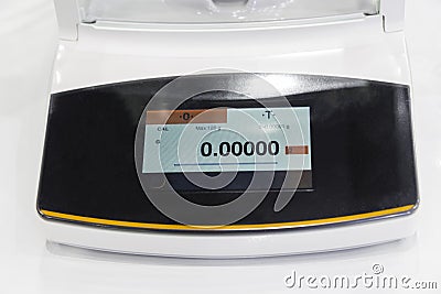 high precision weighing scale Stock Photo