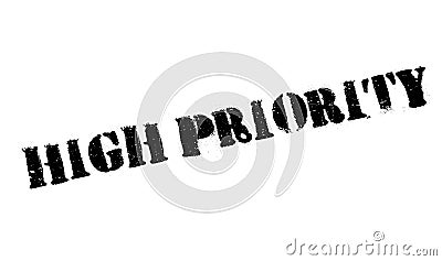 High Priority rubber stamp Vector Illustration