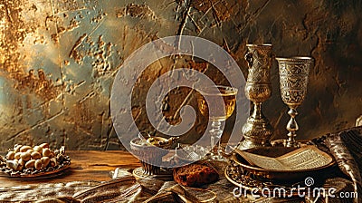 Passover Story Backdrop Stock Photo