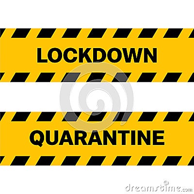 High quality lockdown and quarantine icon on white background. Pandemic, covid-19, illustration Cartoon Illustration