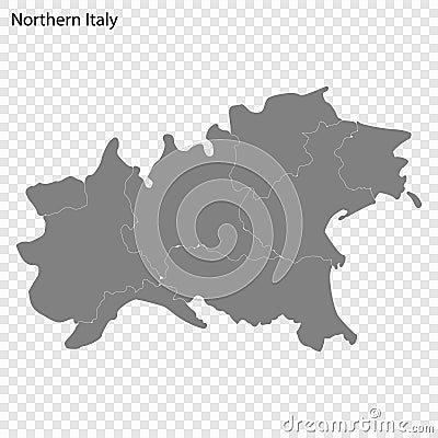 High Quality map is a state of Italy Stock Photo