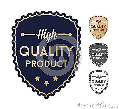 High quality product set labels Vector Illustration