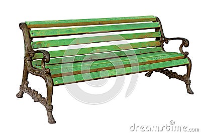 High quality stylish vintage park cast-iron bench Stock Photo