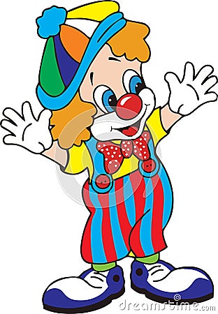 High quality vector of funny clowns for circus Vector Illustration