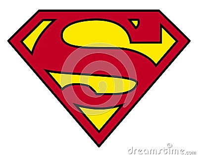 Superman logo Vector Illustration