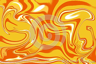 Bright yellow marble liquid texture with soft flowing patterns. Abstract background concept Stock Photo