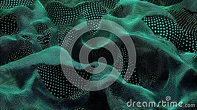 This high-resolution abstract background blends rich green and black hues, creating a visually striking design. Generative AI Stock Photo