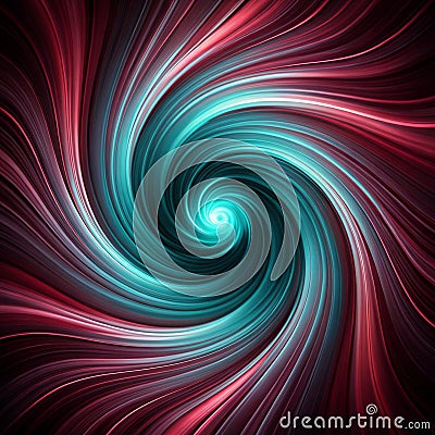 High-resolution AI-generated image of intricately designed and colorful vortex Stock Photo