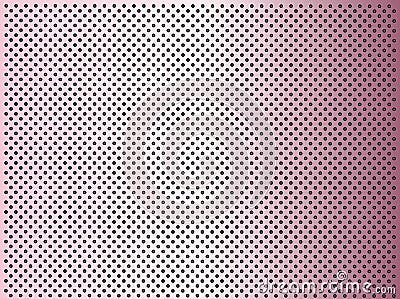 Concept conceptual pink metal stainless steel aluminum perforated pattern texture mesh background Stock Photo