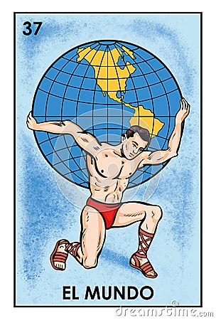 LoterÃ­a Mexicana - El Mundo- High resolution image Editorial Stock Photo