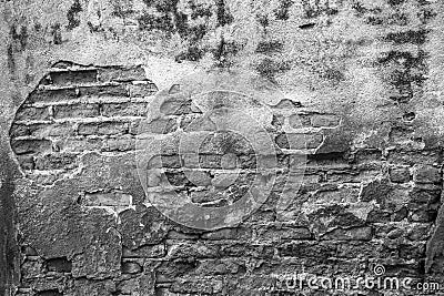 High resolution pictures vintage monochrome pattern of old brick Stock Photo