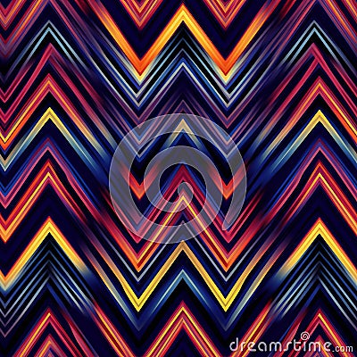 High Resolution Symmetrical Zigzag Pattern Ikat Design Elements Collection Stock Photo