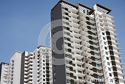 High rise apartments Stock Photo