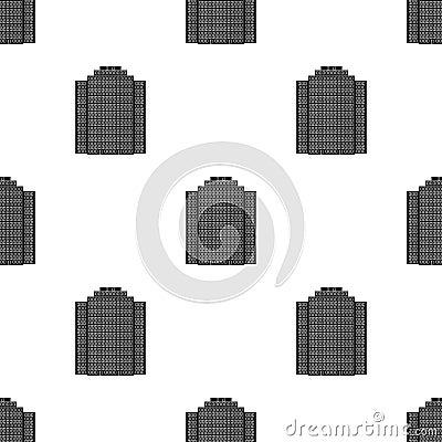 High-rise building, skyscraper,Realtor single icon in black style vector symbol stock illustration web. Vector Illustration