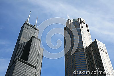 The high-rise buildings in Chicago Editorial Stock Photo