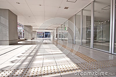 High rise residential apartment entrance Stock Photo