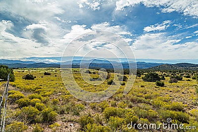 On the High Road to Taos Stock Photo