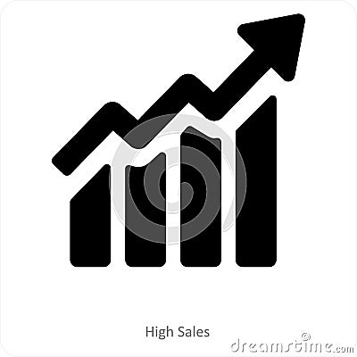 High Sales Vector Illustration