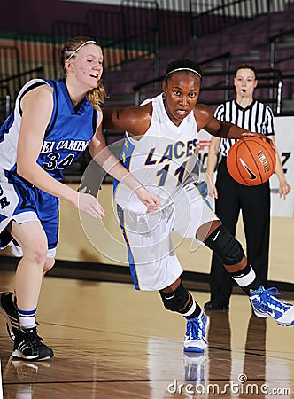 High School Girls Basketball Game Editorial Stock Photo