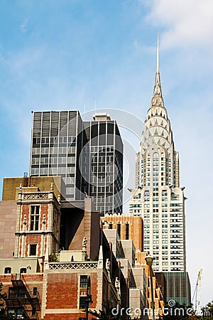 High skyscraper raised over megalopolis urban setting with corporate offices Editorial Stock Photo