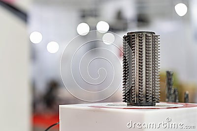 High speed gear hobbing cutting special tools for gear machining manufacturing process in industrial Stock Photo