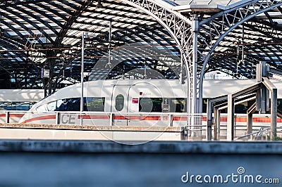 High speed german ICE train Editorial Stock Photo