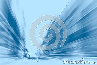 High speed perform business moving motion blue tone Stock Photo