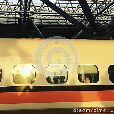 High-speed rail car Stock Photo